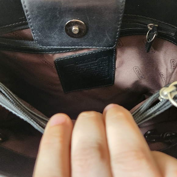 Coach Black Nylon Tote - Picture 10 of 11